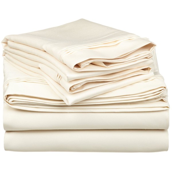 PLUSHY COMFORT Luxury Egyptian Cotton Sheet Set in 400 Tc,