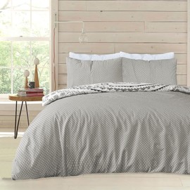 Sleepdown Tribal Elephant Mandala White Grey Black Reversible Duvet Cover Quilt Pillow Cases Bedding Set Soft Easy Care - Double (200cm x 200cm)