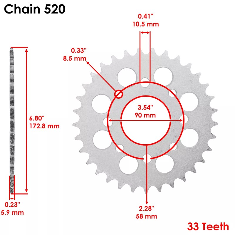 Honda Drive Chain & Sprockets Kit for Honda CMX250C Rebel