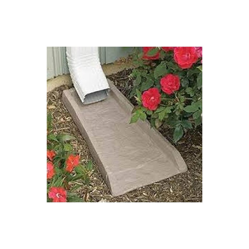 Suncast Poly Composite Easy to Use Decorative Outdoor Rain Gutter