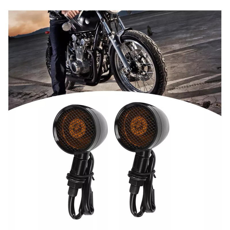 Generic Intermitente Led De Rejilla Tipo Bala Retro Universal Para