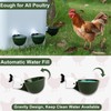 8-Pack Automatic Chicken Waterer Cups - No Waste Poultry Watering