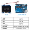 Dealikee Pack of 2 1.54 Inch OLED I2C IIC Display
