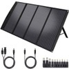 TWELSEAVAN Portable Solar Panel for Power Station, 120W Foldable Solar