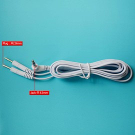 TENS-Elektrodenkabel, Zweikanal-Tens-Leitungen mit 2mm-Stiftsteckern, 3,5mm-Klinkenstecker, TENS-Geräte-Ersatzkabel