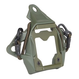 Tactical Universal NVG Mount Shroud Compatible with 3-Hole Elastic String for ACH/MICH/OPS-Core Fast/Helmet (Green)
