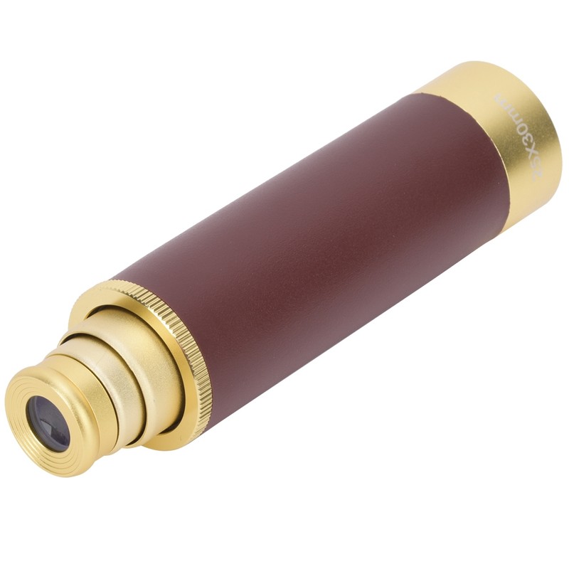 25X30 Pure Copper Vintage High Definition Magnification Telescopic Monocular Telescope