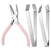 2 Pcs Fish Bone Tweezers, Sturdy Universal Fishing Pliers Kit