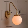 Pathson Vintage Industrial Wall Light, Adjustable Swing Arm Bedside Lamp