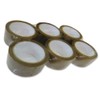 6 Rolls Brown Parcel Tape 50 mm (5 cm) x