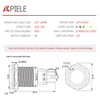 APIELE 16mm Push Button Switch Latching 12V On Off Stainless