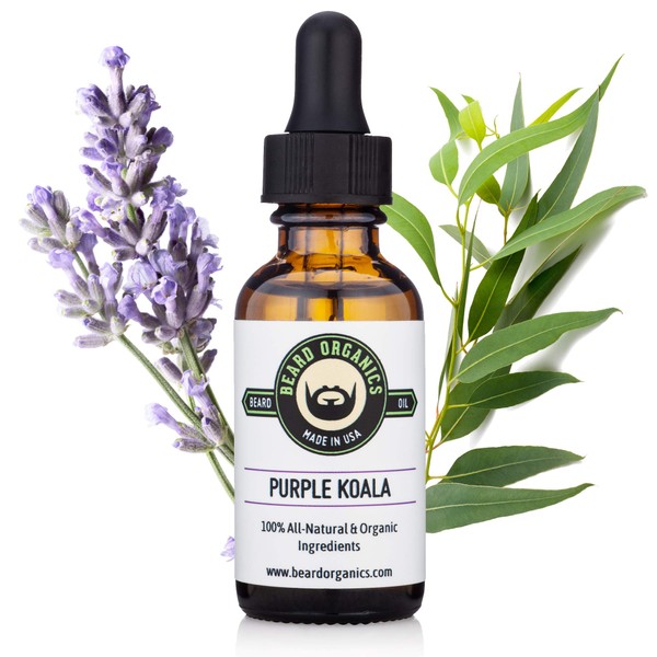 Beard Organics Purple Koala Beard Oil | Eucalyptus & Lavender