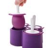 ZOKU Round Pop Molds - 4 Silicone Popsicle Molds with