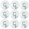 Large 10 Piece Value Pack Clear Plastic Suction Cup with