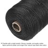 sourcing map Twisted Mason Line Nylon Twine String Cord Black