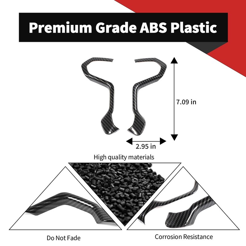 Voodonala for Silverado Center Console Steering Wheel Panel Cover Trim