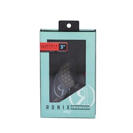 Ronix Floating Fin-S 2.0 Tool-Less Fiberglass-Left, Charcoal, 4.0"