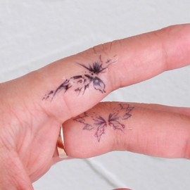 Mini Transfer Henna Tattoo Stickers Butterfly A 5ea