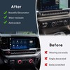 Auovo Volume/Tune Knob Covers A/C Knob Covers Rings Trims Compatible