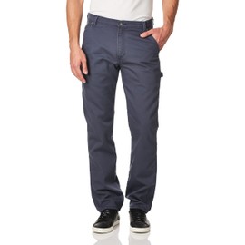 Dickies Men's Regular Tough Max Duck Carpenter Pant, Stonewashed Diesel Gray, 34W x 30L