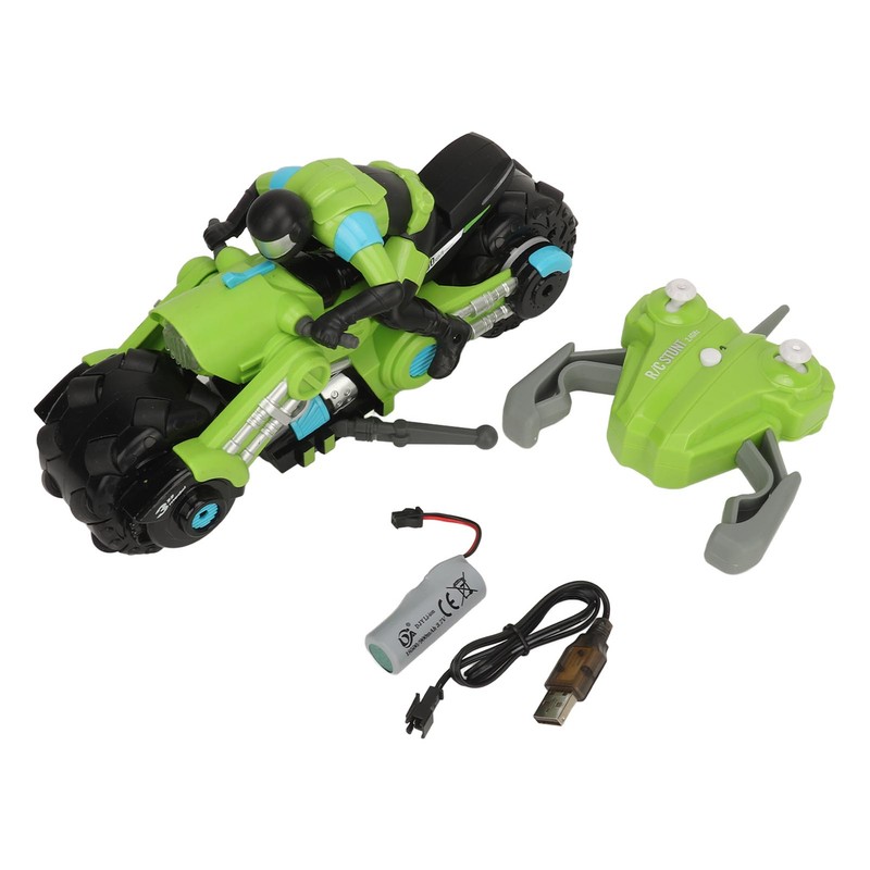 1:10 Scale Remote Control Motorcycle Toy High Speed RC Stunt
