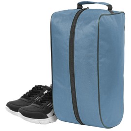 NORTH SKIN Sports Shoe Bag Water Resistant Gym Kit Fitness Organiser with Inner Pocket Travel Hiking Dust Proof Portable Plain Boot Bag Storage for Football Rugby Cricket Golf (Grey)