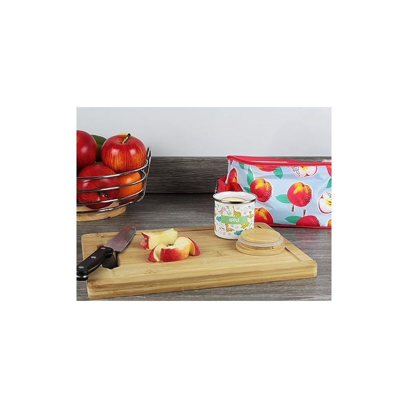 Purely Home Kids Mini Snack Pot – Lunchtime Dinosaurs Apple
