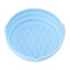 Silicone Air Cooker Pot Round Folded Blue Fryer Liner Tray