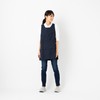 Watanosato Kurume Woven Double Pocket Apron, Navy Blue
