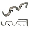 Kowibcl Heavy Duty Curtain Rod Brackets, Fits up to 1