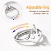 SILVERCUTE Teen Girls Adjustable Silver Ring For Women Open Rings