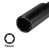 uxcell 1/2" Drive by 19mm Thin Wall Impact 6 Point