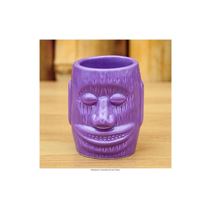 Big Ihu God KC Hawaii Ceramic Tiki Bar Shot Glass
