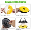Flea Trap Indoor 2Pcs,Flea Strap Flea Killer Trap Pad Bed
