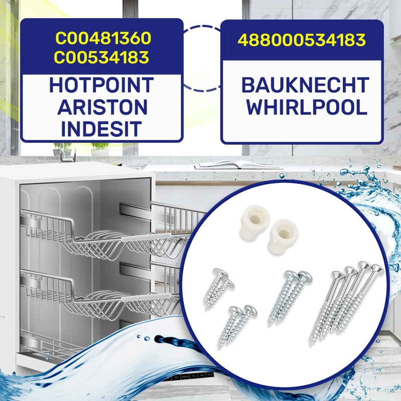 Dishwasher Door Fixing Kit to the Front Panel 45 cm