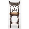 Boraam Beau Counter Height Metal Stool, 24-Inch, Black/Gold