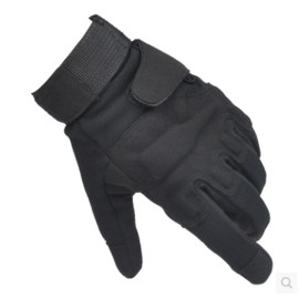 Unbranded Men Tactical Gloves Anti-slip Full Finger Glove Military Combat Shooting Gloves - Black, XL