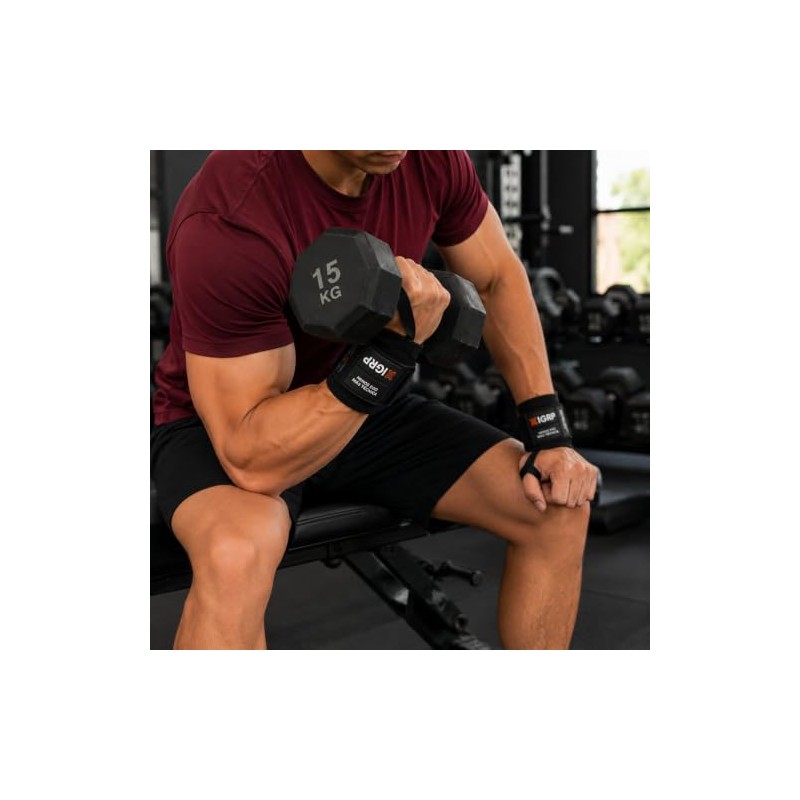 Muñequeras para Gimnasio, Soporte de Muñeca Ajustable para Levantamiento de