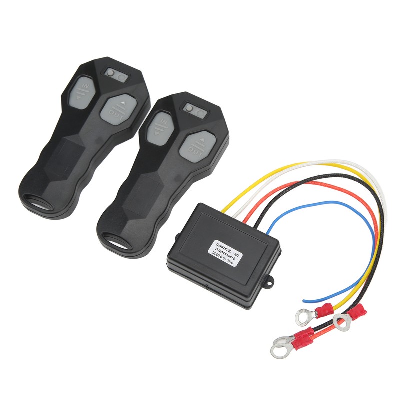 Wireless Winch Remote Control Kit with Indicator 75ft Range 12V