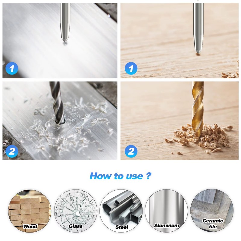 Automatic Center Punch for Wood and Metal Hole Marking –
