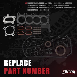 Dtomi Cylinder Head Gasket Set Compatible with Honda Vehicle Accord 2018-2022, Civic 2016-2021, CR-V 2017-2021, 1.5L L4 Replaces# 121006A0A00, 122516A0A01, HS55383, 1225159B004