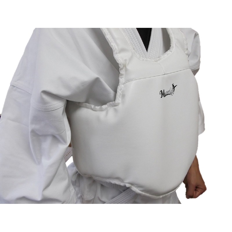 M-WORLD 軽量ボディープロテクター 白 各サイズ (M)