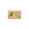 Hummingbird Mounted Rubber Stamp/Bird and Flower #9