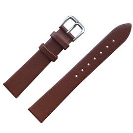 MZBUTIQ 6mm Brown Women's Genuine Calfskin Thin Slim Leather Replacement Band Smooth Lining