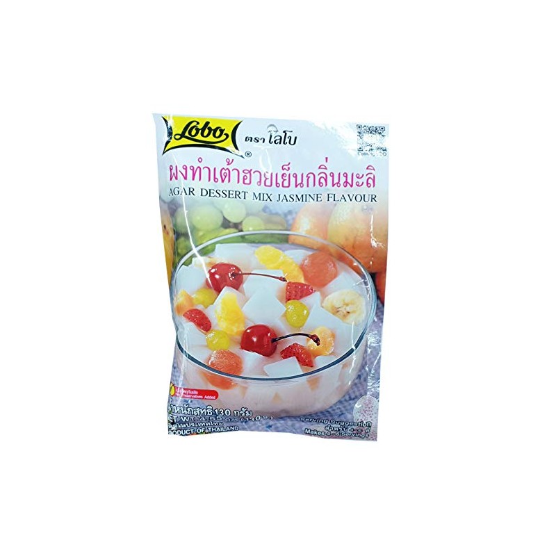 LOBO Agar Dessert Mix Jasmine Flavour 130 Grams x 2