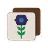 4 Coaster Set 60s 70s Retro Flowers