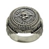 Sagittarius Sterling silver 925 memento mori zodiac skull horoscope men’s