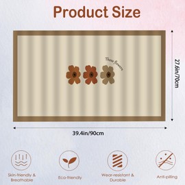 Folemah Cabinet Curtain 40 x 28 inch, Easy to Install Kitchen Cover, Dustproof & Sunproof, Decorative Under Sink Cover with Multiple Patterns