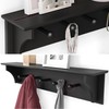 Ballucci Floating Coat and Hat Wall Shelf Rack, Coat Rack