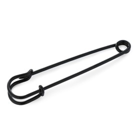 JewelVOX Brooch, Simple, Quilt Pin, Safety Pin, 2.8 inches (7.0 cm), Stall Pin, Stylish, Adult, Plated